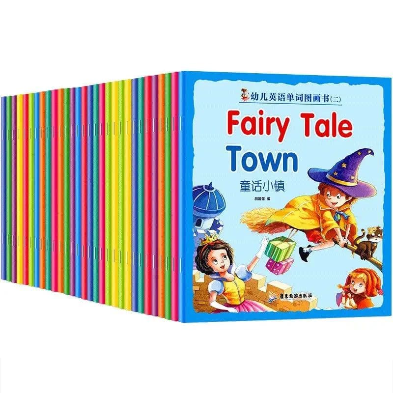 image-Children's English Word Picture Book 0-6 Year Old Audible Reading Children's Picture Book Complete 30 Genuine Books