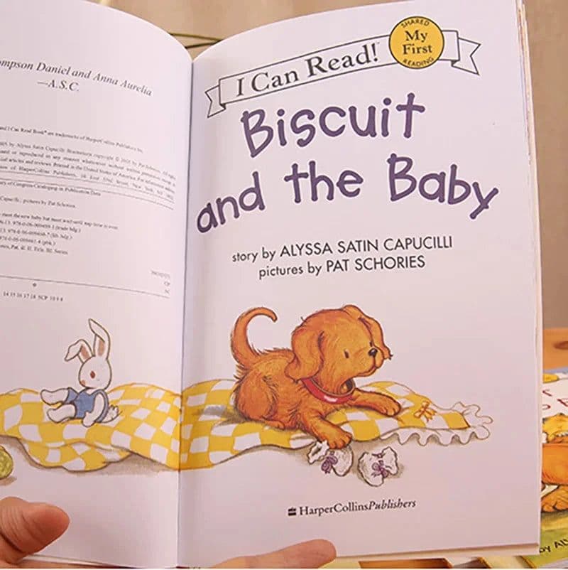 image-23 Book Point Reading English Picture Book I Biscuit Dog Biscuit Story Manga Can Read Drawing Book Gift Sound Art Artbook