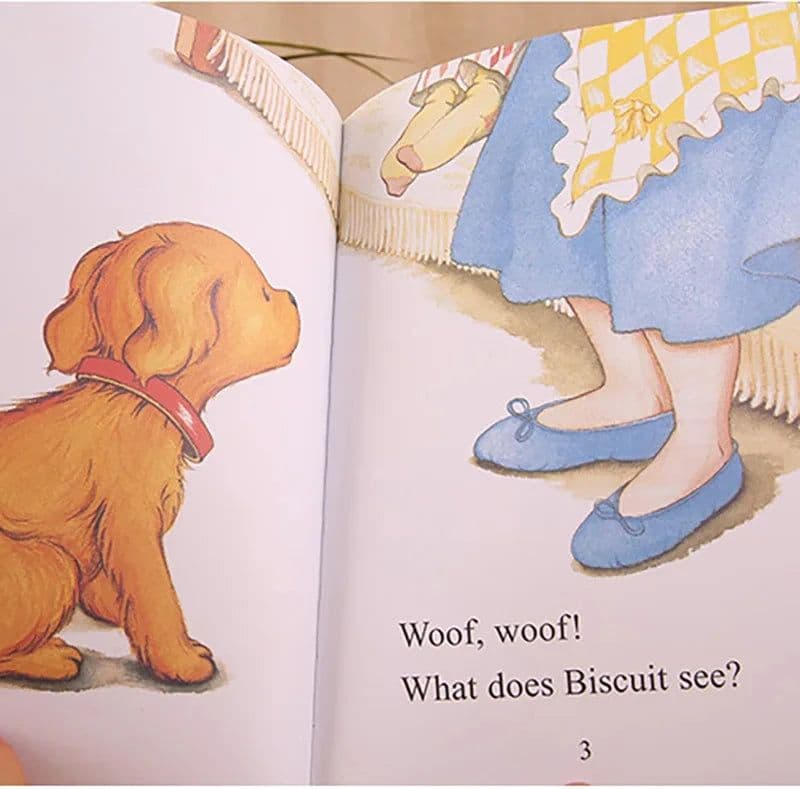 image-23 Book Point Reading English Picture Book I Biscuit Dog Biscuit Story Manga Can Read Drawing Book Gift Sound Art Artbook