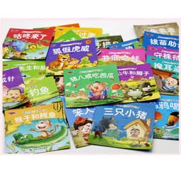 image-Random 20 Books New Parent Child Kids Baby Classic Fairy Tale Story Bedtime Stories English Chinese PinYin Mandarin Picture Book
