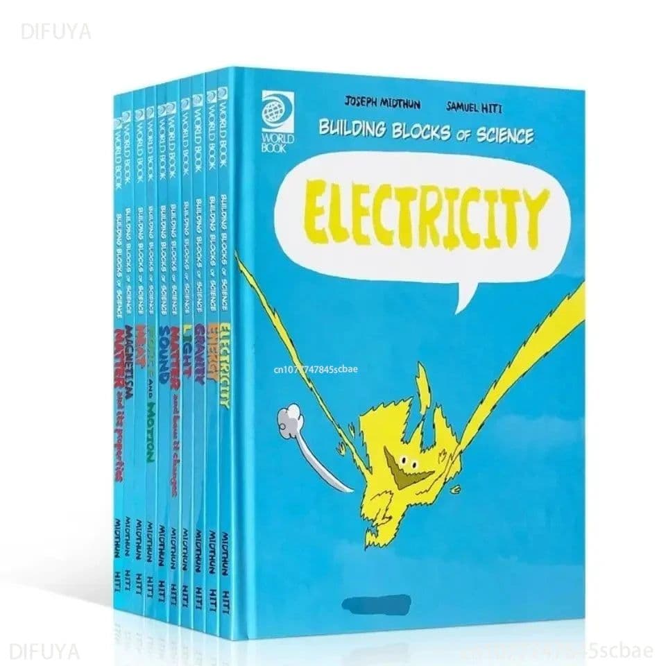 image-10 Books/set,Building Blocks of Physical Science,children Nature Science Teaching Books,picture Color Book, Bed Time Story Book