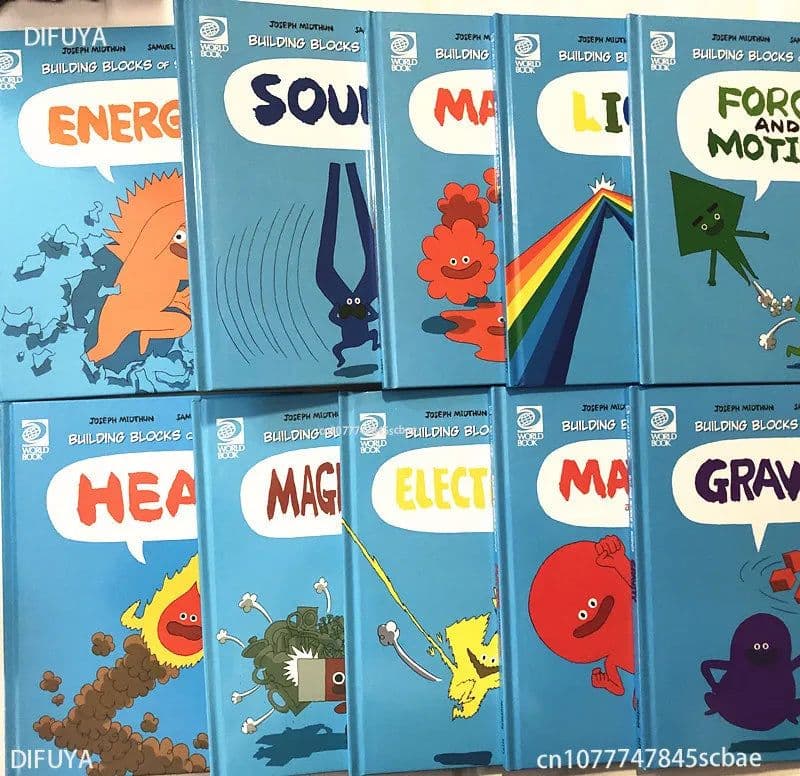 image-10 Books/set,Building Blocks of Physical Science,children Nature Science Teaching Books,picture Color Book, Bed Time Story Book