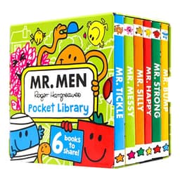 image-6books/set/ Mr Men Pocket Library,Baby Children's books aged 1 2 3, English picture book,