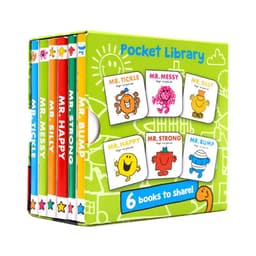 image-6books/set/ Mr Men Pocket Library,Baby Children's books aged 1 2 3, English picture book,