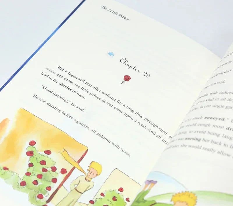 image-The Little Prince Color Illustration English Original Novel Reading Classic World Famous Books English Literature Original Book