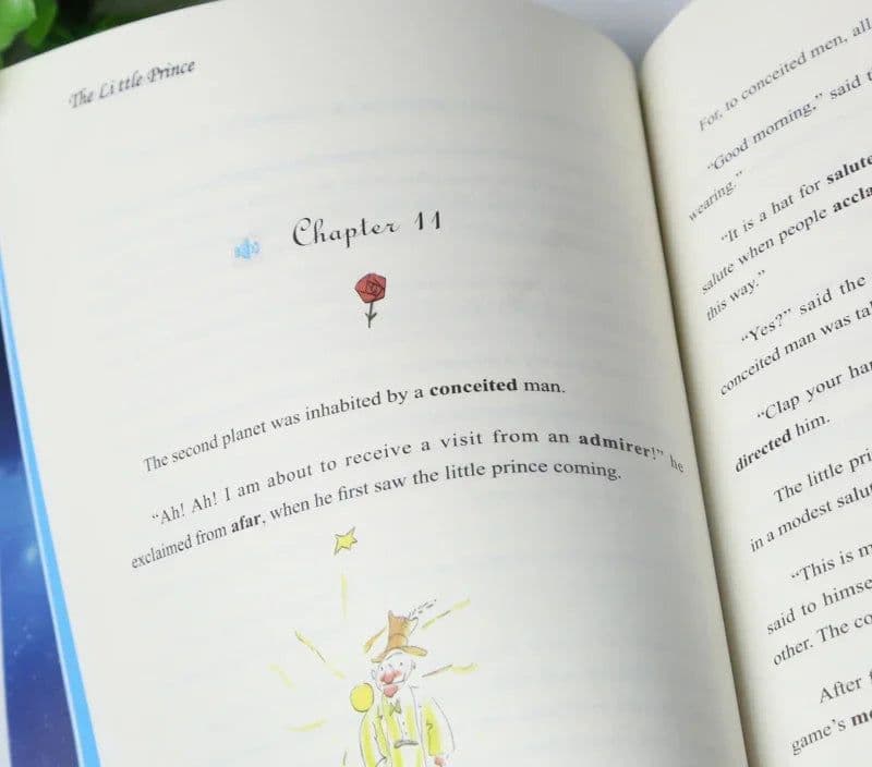 image-The Little Prince Color Illustration English Original Novel Reading Classic World Famous Books English Literature Original Book