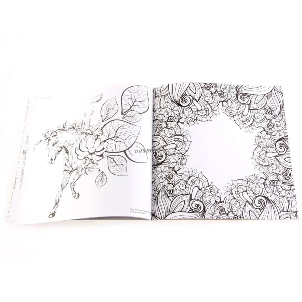image-New English Adult Gifts Books Wonderland Exploration Coloring Book