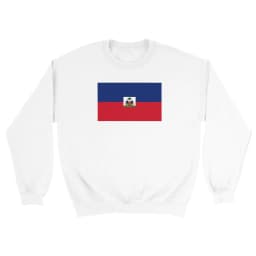 image-Drapeau d'Haïti - Sweat-shirt unisexe classique ras du cou