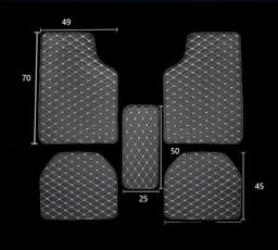 image-Universal Right Rudder Foot Pad Leather Quilted Embroidered Full Surround