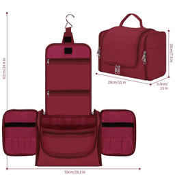 image-Toiletry Bag Bathroom Travel Makeup Toiletries Organiser – Hot Pink