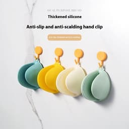 image-Silicone Microwave Oven Insulated Gloves Heatproof Baking Handbag