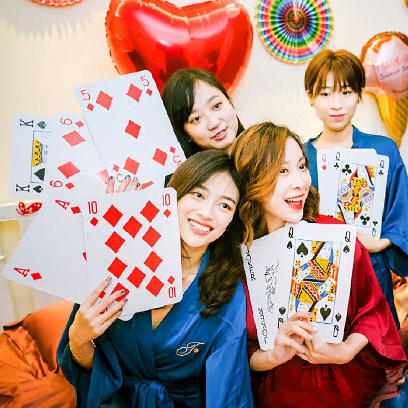 image-Oversized Playing Big-name Poker Wedding Game Props