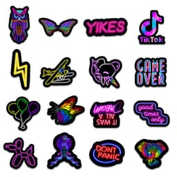 image-50 New Neon Stickers Car Trunk Phone Water Cup Decoration Stickers