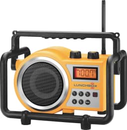 image-Sangean LB-100 Rugged AM/FM Radio Yellow 10 Presets Compact