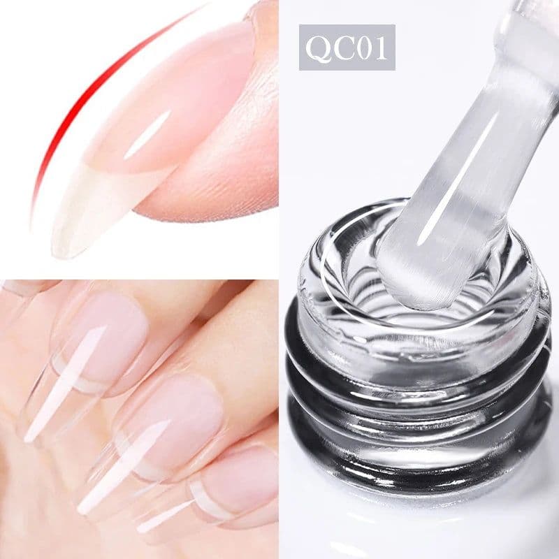 image-BORN PRETTY Milky White Jelly Nude Gel Nail Polish 10ml White Translucent Soak Off Gel Vernis Semi Permanent Need UV Light Cure