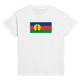 image-Drapeaux de la Nouvelle-Calédonie - T-shirt enfant classique ras du