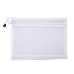 image-Transparent Waterproof Mesh Zipper Pouch Document Bag A4 Size File Folders for School Office Supplies Pencil Case Storage Bags