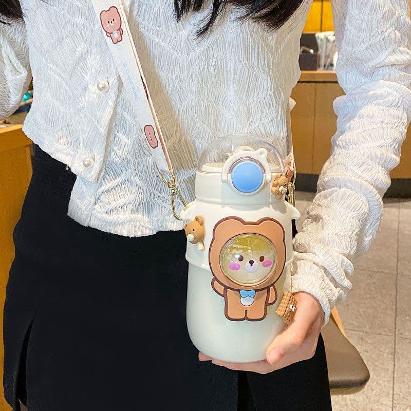 image-Women's Large Capacity Japanese Plastic Water Cup