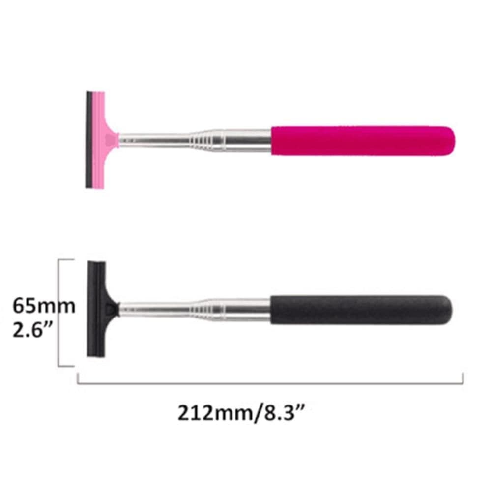 image-Car Rearview Mirror Wiper Retractable Portable Rainy Cleaning Supplies Rearview Mirror Water Remover Glass Rain Cleaning Tool