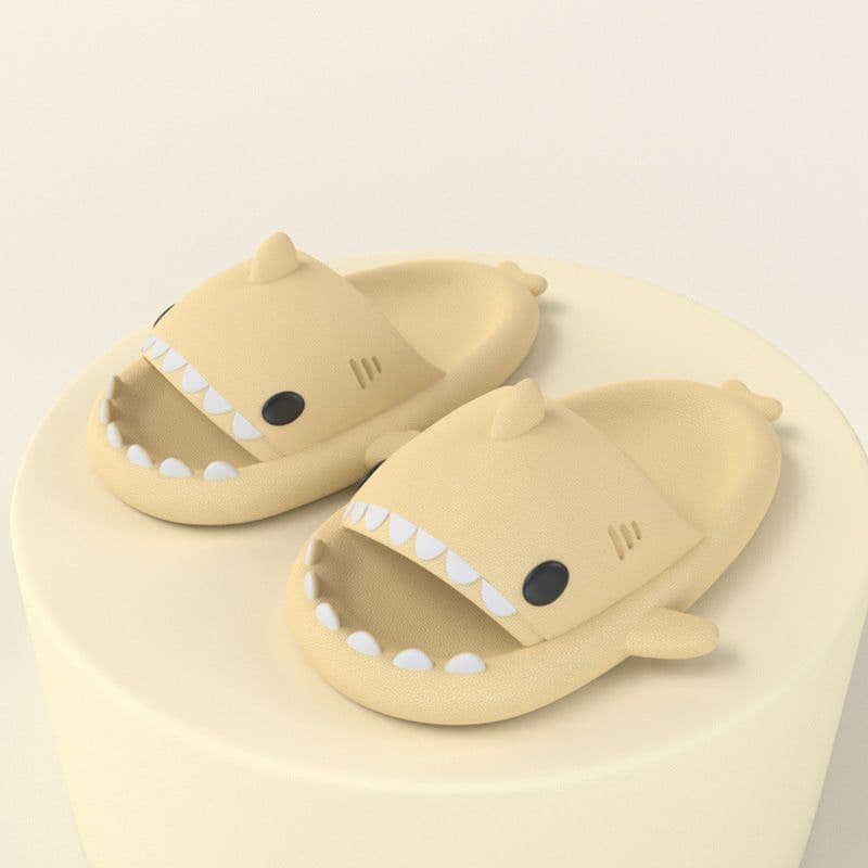 image-Adult's Slippers Indoor Outdoor Funny Shark Cartoon