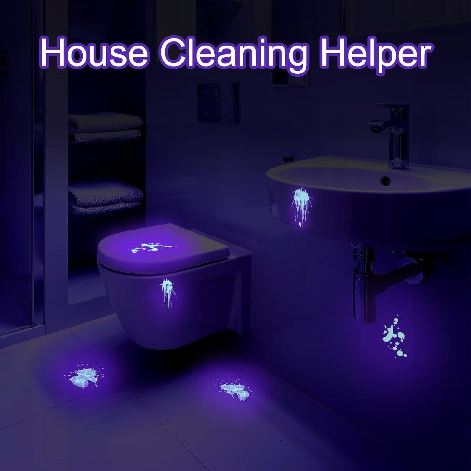 image-UV Flashlight LED Handheld Blacklight Flashlight Mini Light Torch Detector For Dog Pet Urine Stains Bed Bugs And Scorpions Batteries Not Included