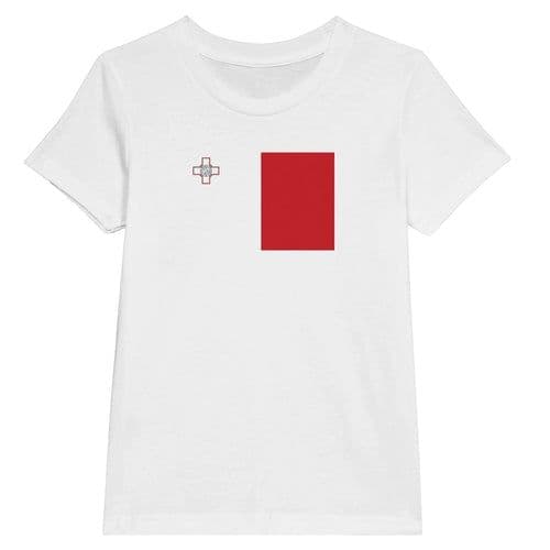 image-Drapeau de Malte - T-shirt enfant premium ras du cou