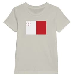 image-Drapeau de Malte - T-shirt enfant premium ras du cou