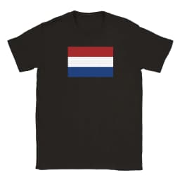 image-Drapeau des Pays-Bas - T-shirt unisexe classique ras du cou