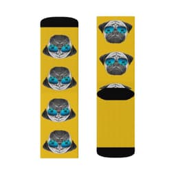 image-Pug in Sunglasses Fun Novelty Socks
