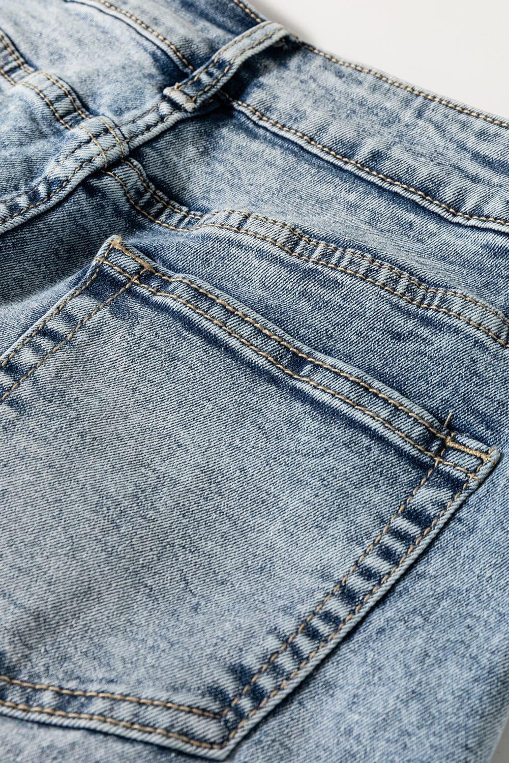 image-Myosotis High Rise Button Zip Fly Jeans - Medium Wash