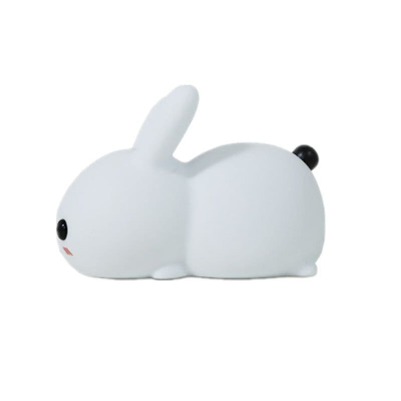 image-Rabbit LED Night Light Silicone Animal Cartoon Dimmable Lamp