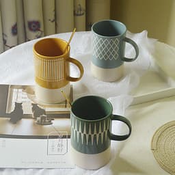 image-Creative Ceramic Mug Office Water Couple Cup