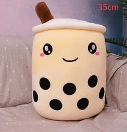 image-Cute Fruit Drink Plush Stuffed Soft Strawberry Milk Tea Plush Boba Tea Cup Toy Bubble Tea Pillow Cushion Kids Gift