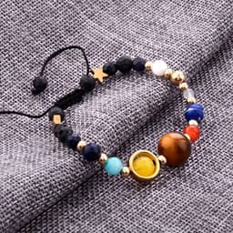 image-Eight Planets Alloy Bracelet, Natural Stone Bead Bracelet Women Solar System Bracelet Universe Galaxy The Eight Planets Guardian Star Natural Stone Beads Bracelet Bangle Gifts For Girls