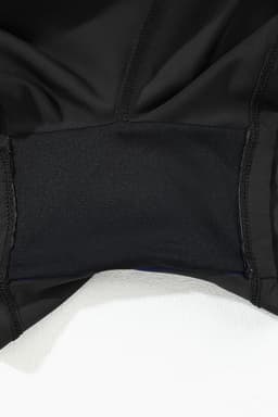 image-Black Pocketed Wide Waistband Swim Shorts