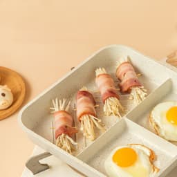 image-Medical Stone Frying Pan Egg Frying Pan Breakfast Pot Special Convenient Omelet Tool Steak Pan Non-stick Pan Fat Reduction