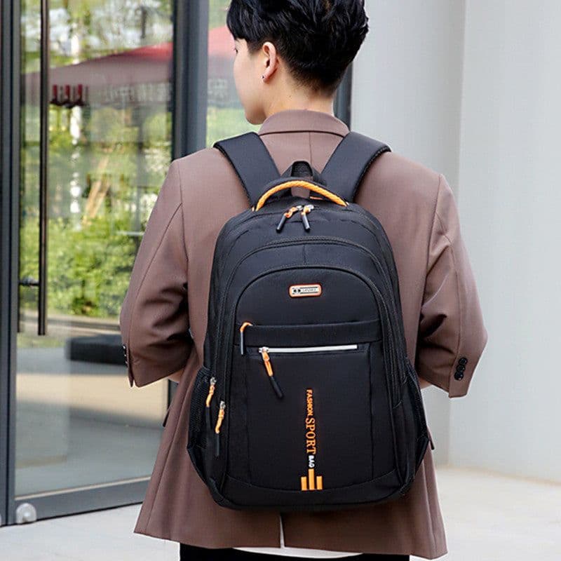 image-Men's Large Capacity Computer Backpack, Green 36-55L