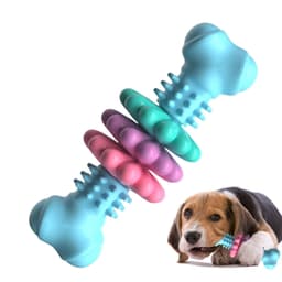 image-Dog Chew Toy Dog Bone Type Dogs Teeth Cleaning Toys Indestructible TPR Bone Chewing Bite Resistant Teething Toys Pet Products