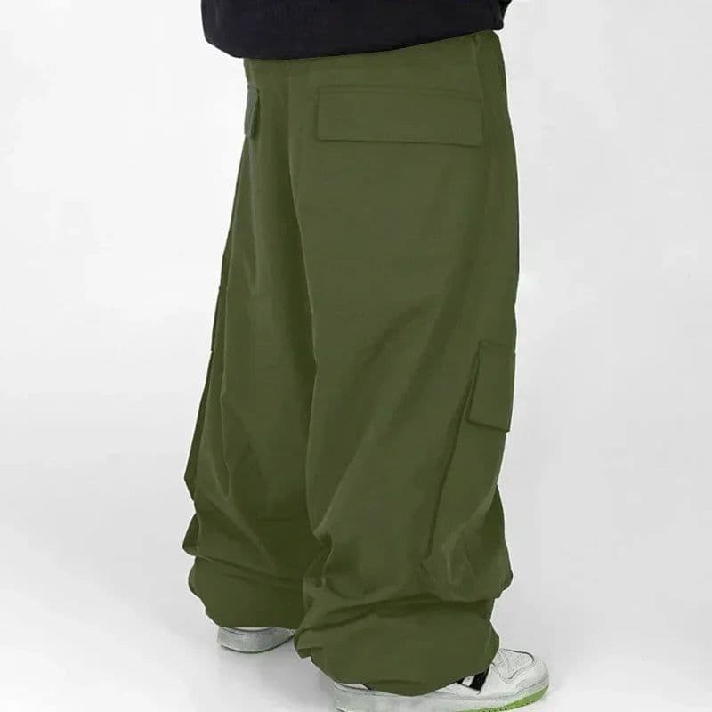 image-2025 Men Baggy Ski Pants Waterproof 10000 Windproof Loose Snowboarding Pants 3L Snowpants Outdoor Hip-hop Ski Cargo Pants Men