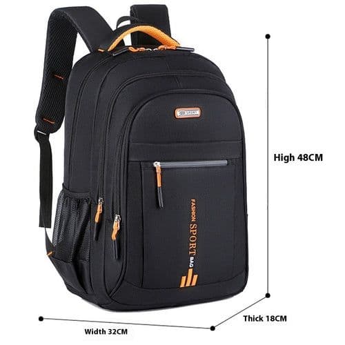 image-Men's Large Capacity Computer Backpack, Green 36-55L