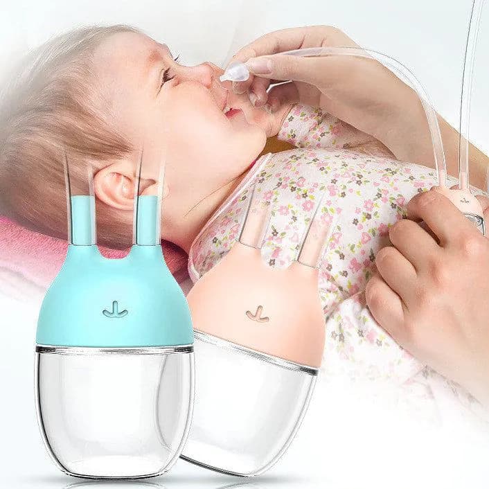 image-Convenient Baby Safe Nose Cleaner Vacuum Suction Nasal Mucus Runny Aspirator Inhale Baby Kids Healthy Care Stuff