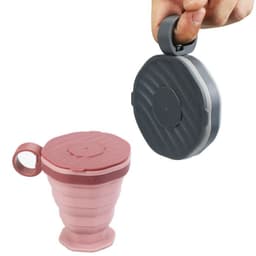 image-Portable Foldable Travel Silicone Foldable Water Cup