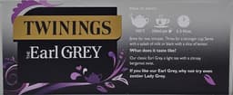 image-Twinings Earl Grey String & Tag Tea Bags Sachets One Full Pack Box x100 Servings