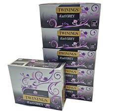 image-Twinings Earl Grey String & Tag Tea Bags Sachets One Full Pack Box x100 Servings