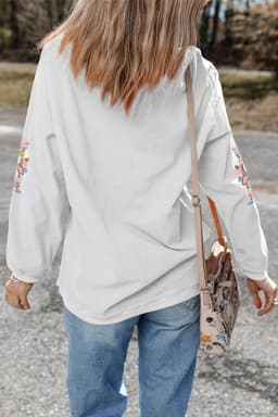 image-White Nutcracker Sequin Sweatshirt Drop Shoulder
