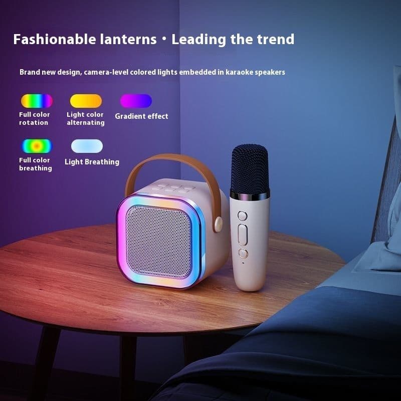 image-Wireless Bluetooth Audio Mini Microphone Singing And Singing All-in-one Machine Children's Family Ktv Suit