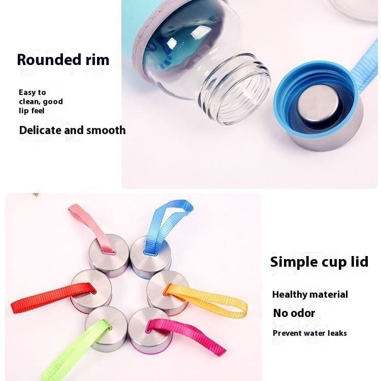 image-Creative 300ml Glass Water Cup Transparent Tumbler