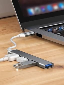 image-4 Port Multi Splitter Type C HUB 3.0 USB 3.1 Adapter OTG For Xiaomi Lenovo Macbook 13 15 Air Pro PC Computer Accessories