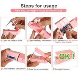 image-Mini Heat Bag Sealing Machine Package Sealer Bags Thermal Plastic Food Bag Closure Portable Sealer Food Packaging Heat Sealer