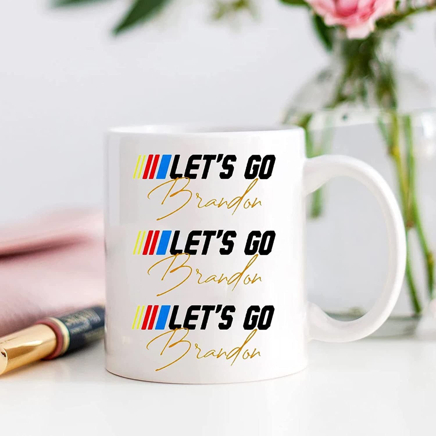 image-Let's Go Brandon Ceramic Coffee Mark Cup Tea Water Cup English